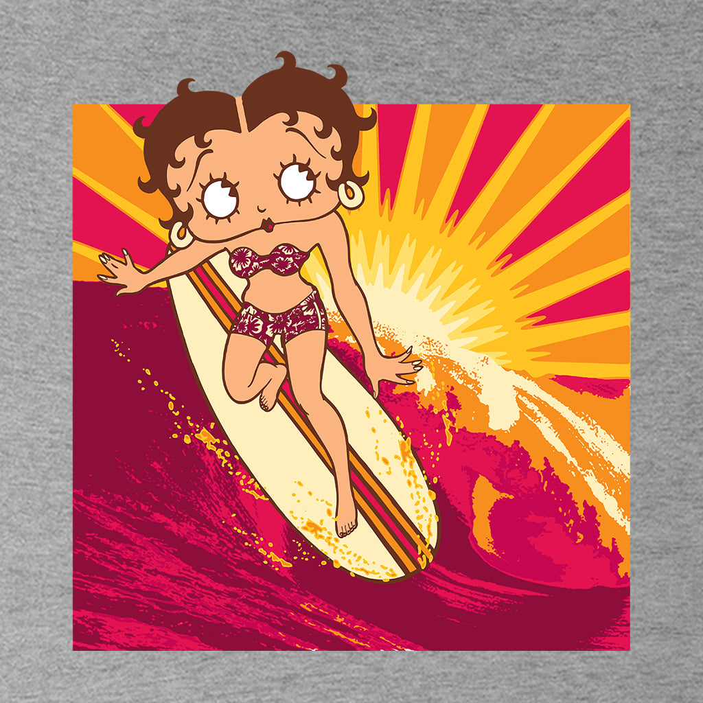 Betty Boop Sunset Surfer Women's Hooded Sweatshirt