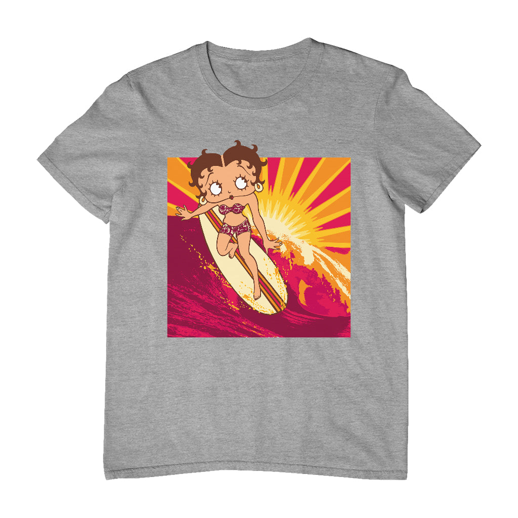 Betty Boop Sunset Surfer Men's T-Shirt