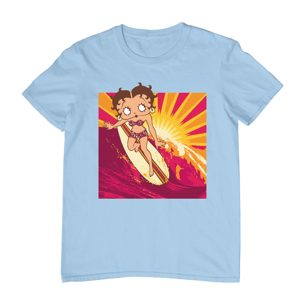 Betty Boop Sunset Surfer Men's T-Shirt