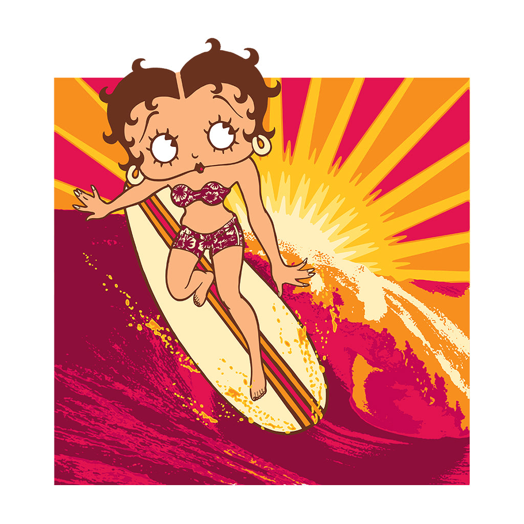 Betty Boop Sunset Surfer Women's T-Shirt