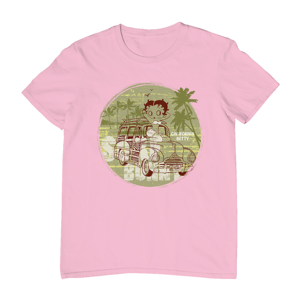 Betty Boop Surf Bunny California Men's T-Shirt