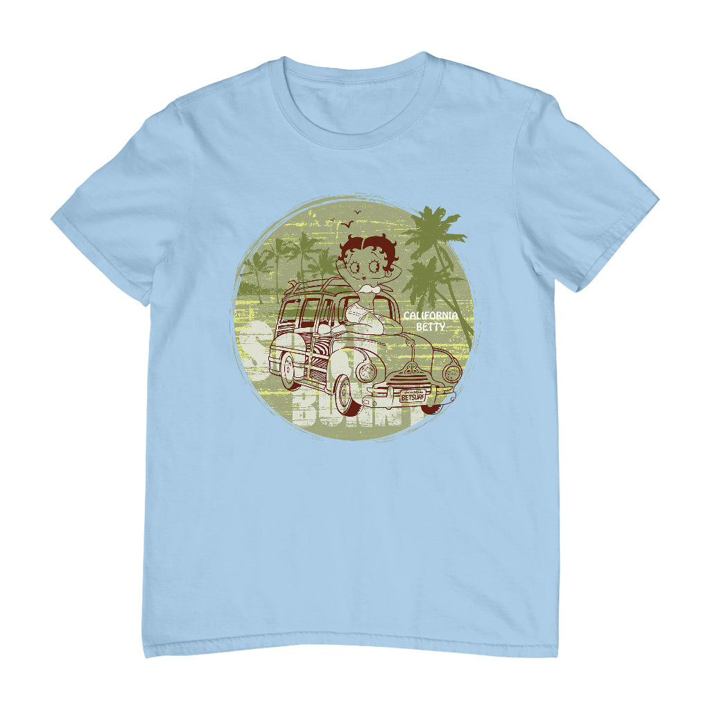Betty Boop Surf Bunny California Men's T-Shirt