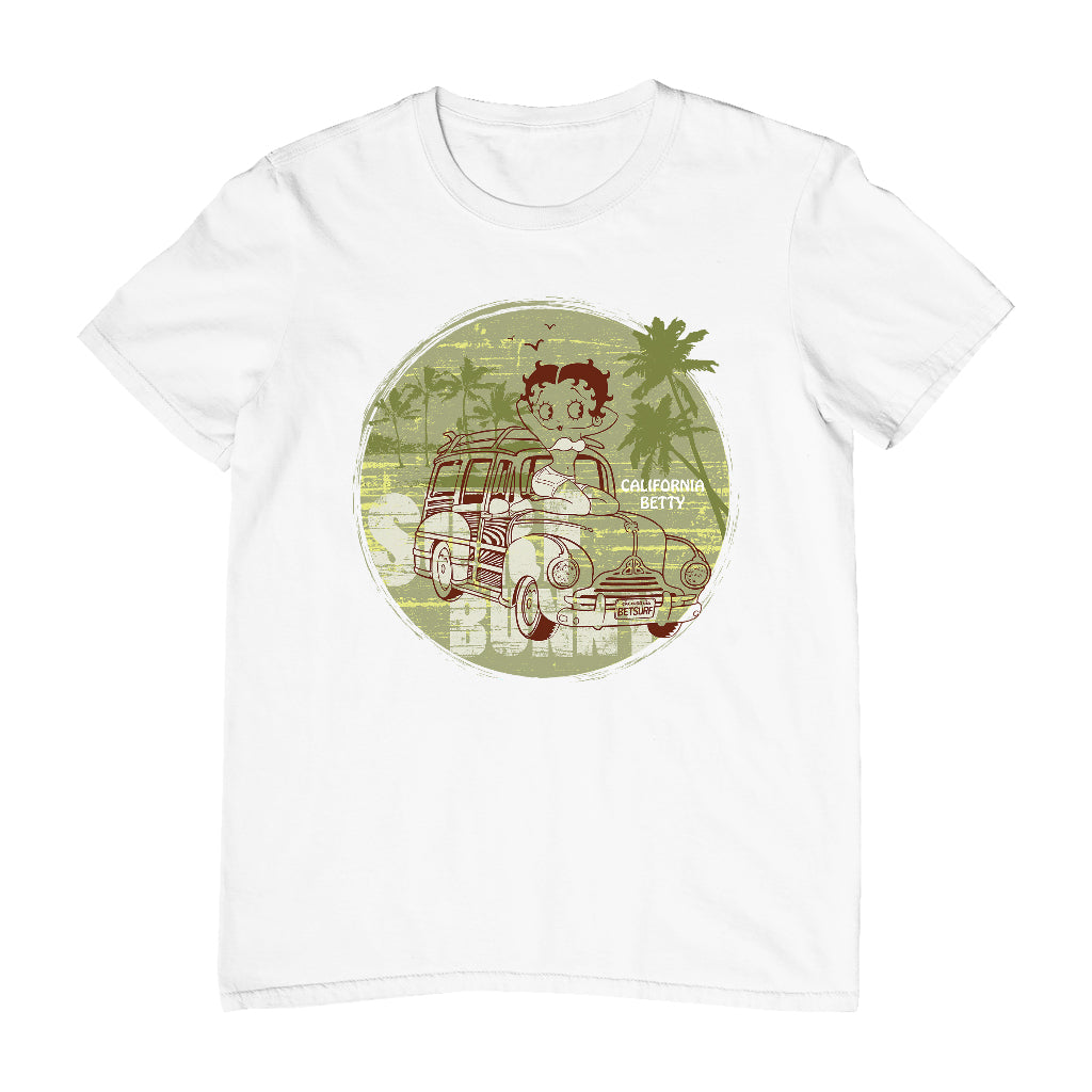 Betty Boop Surf Bunny California Men's T-Shirt