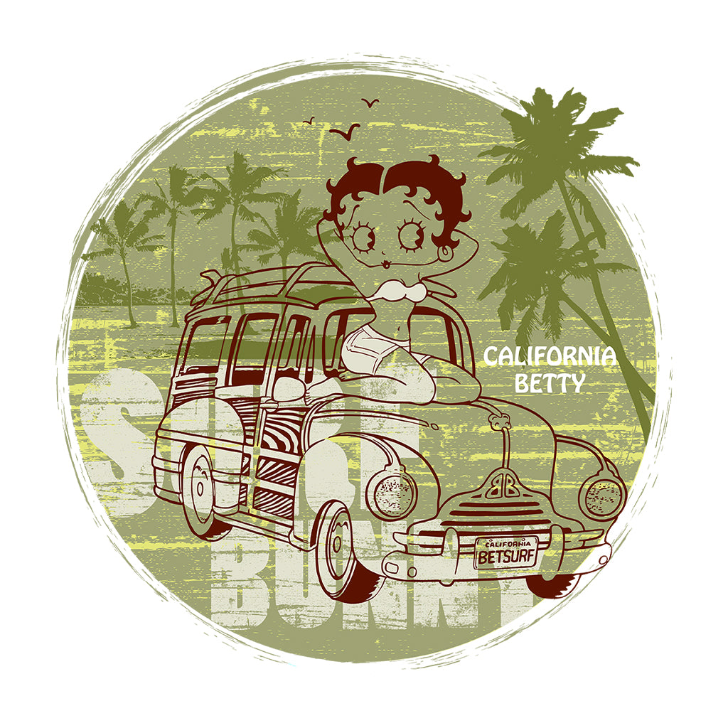 Betty Boop Surf Bunny California Kids T-Shirt