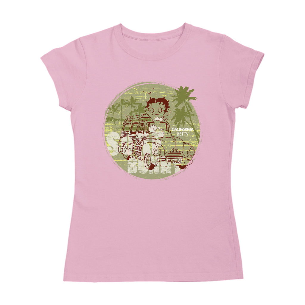 Betty Boop Surf Bunny California Women's T-Shirt