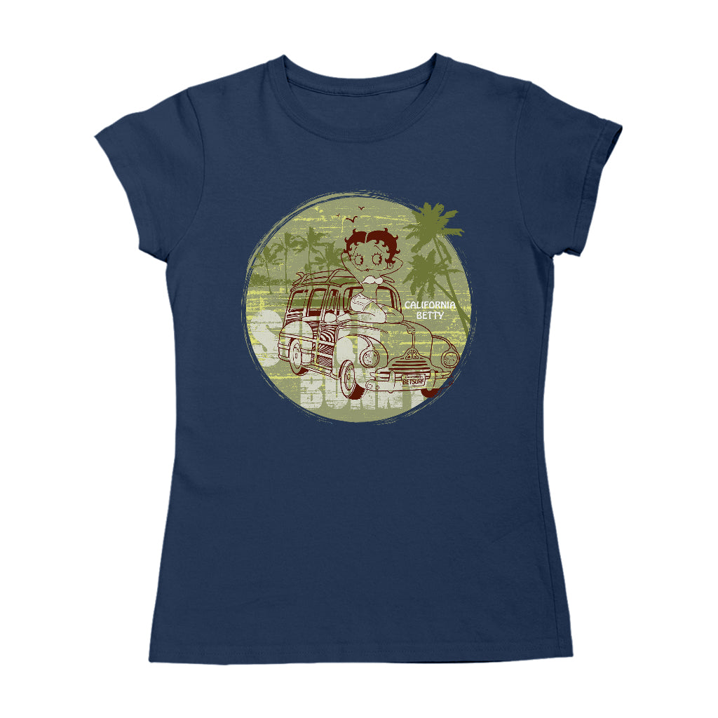 Betty Boop Surf Bunny California Women's T-Shirt