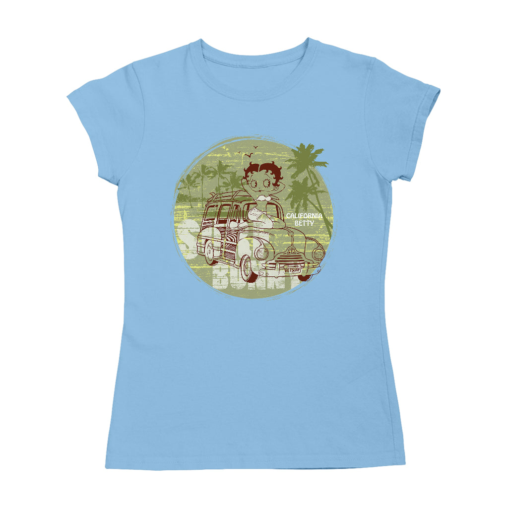 Betty Boop Surf Bunny California Women's T-Shirt