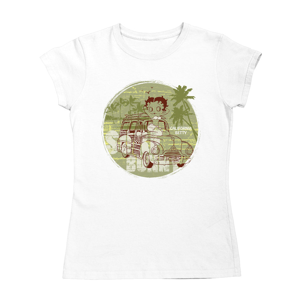 Betty Boop Surf Bunny California Women's T-Shirt