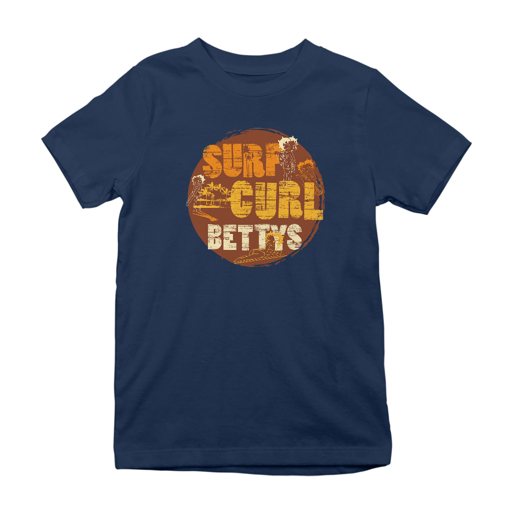 Betty Boop Surf Curls Beach Kids T-Shirt
