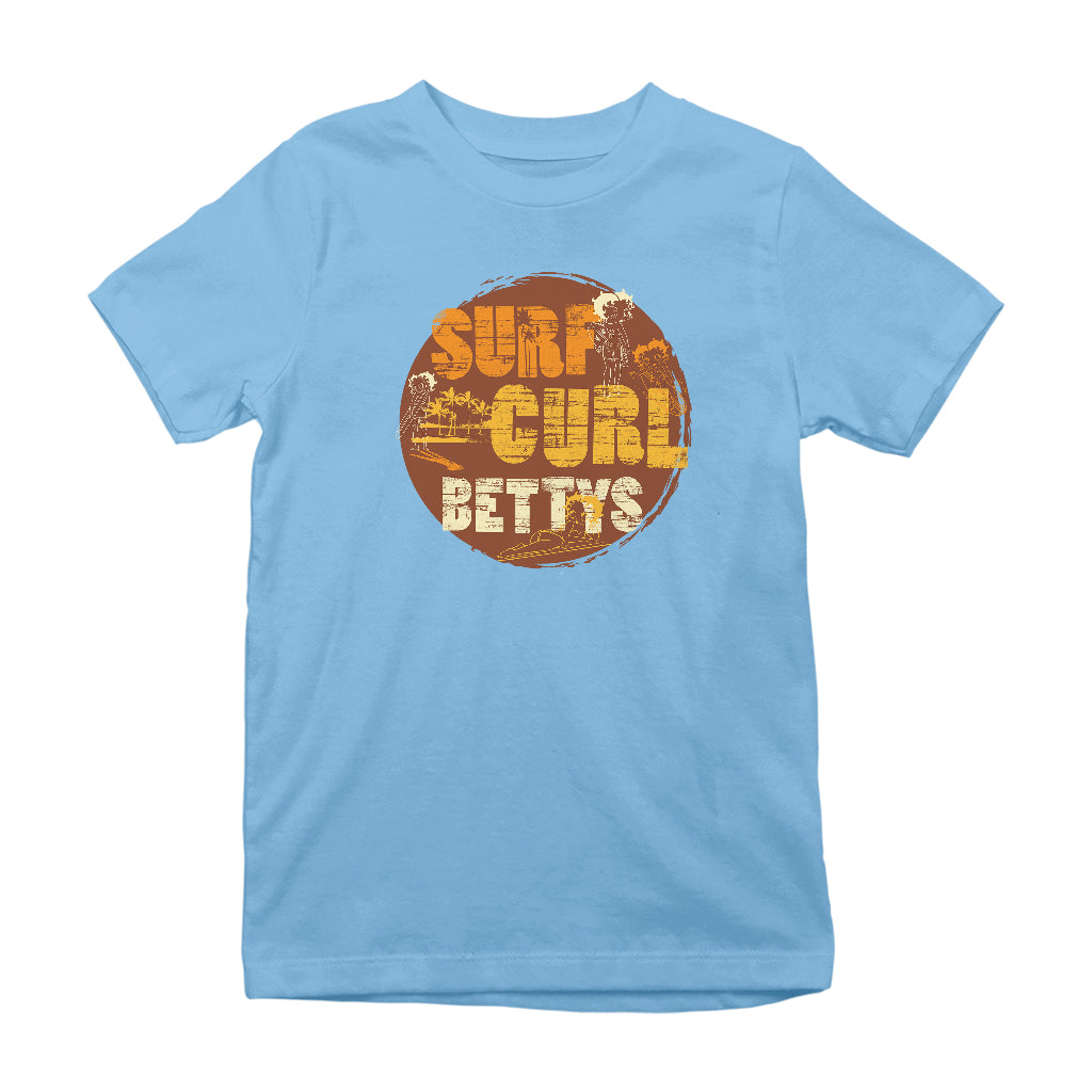 Betty Boop Surf Curls Beach Kids T-Shirt