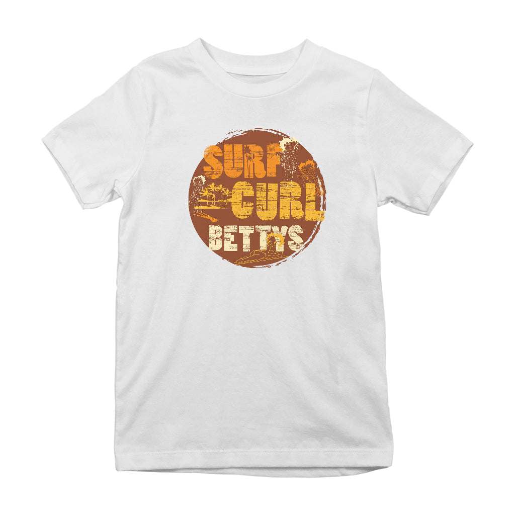 Betty Boop Surf Curls Beach Kids T-Shirt
