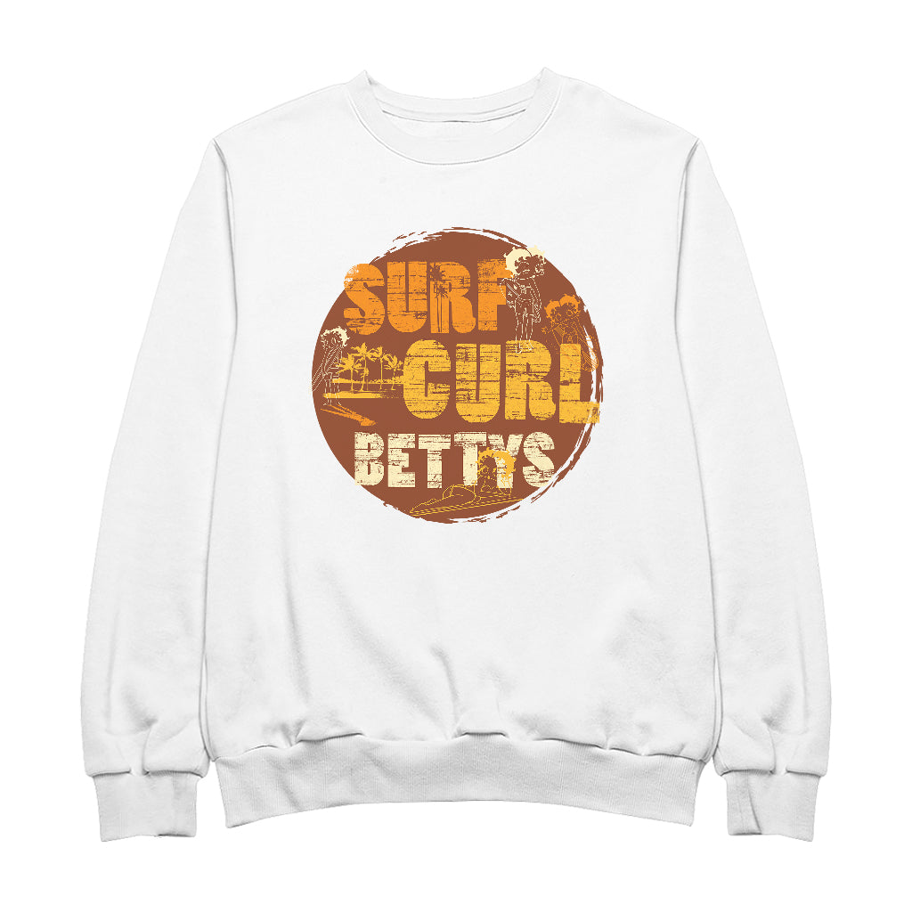 Betty Boop Surf Curls Beach Men's Sweatshirt