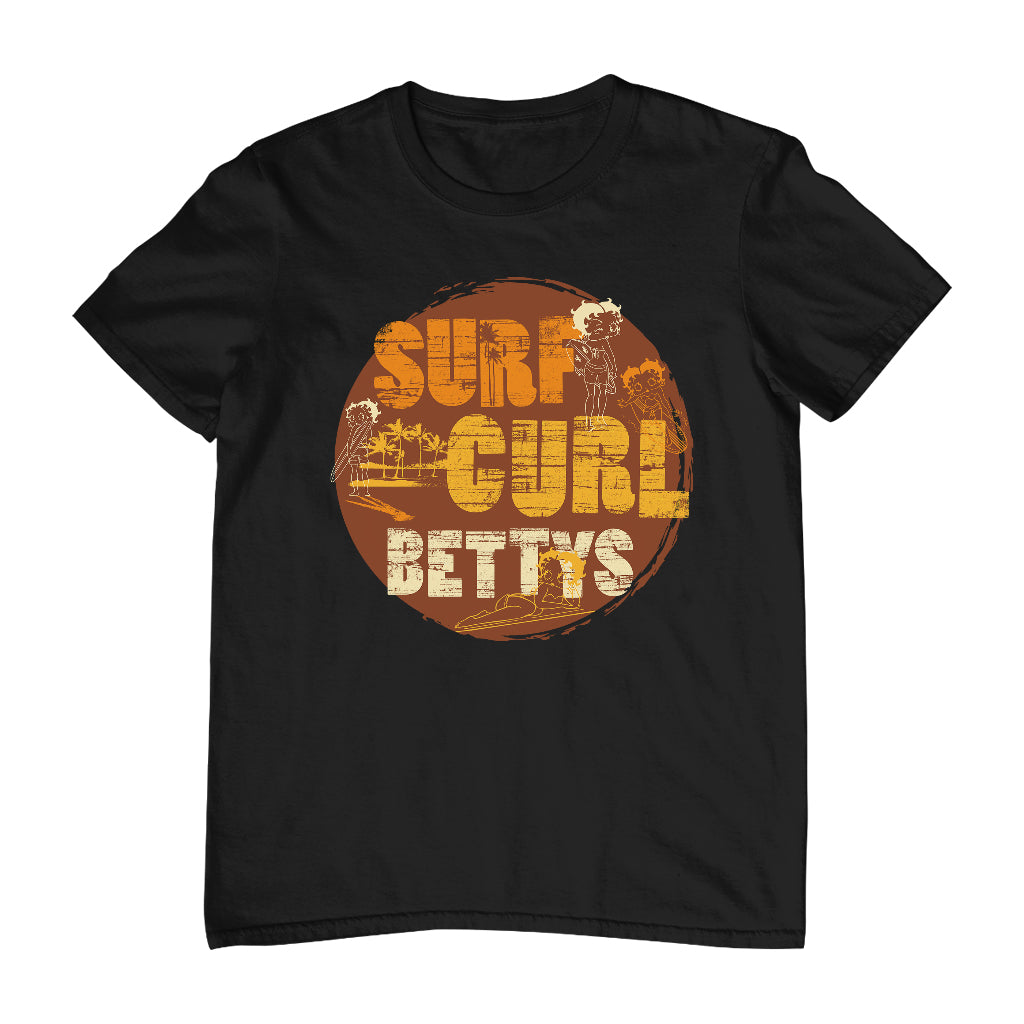 Betty Boop Surf Curls Beach Men's T-Shirt