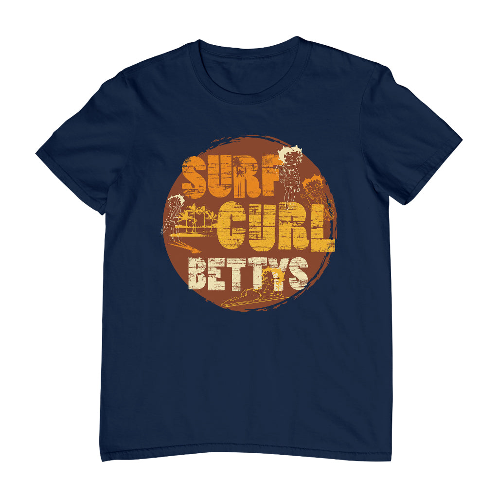 Betty Boop Surf Curls Beach Men's T-Shirt