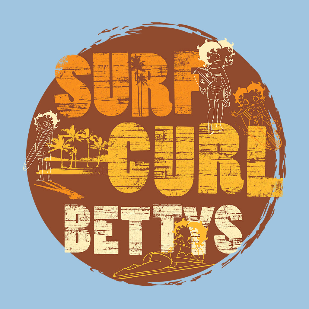 Betty Boop Surf Curls Beach Women's Sweatshirt