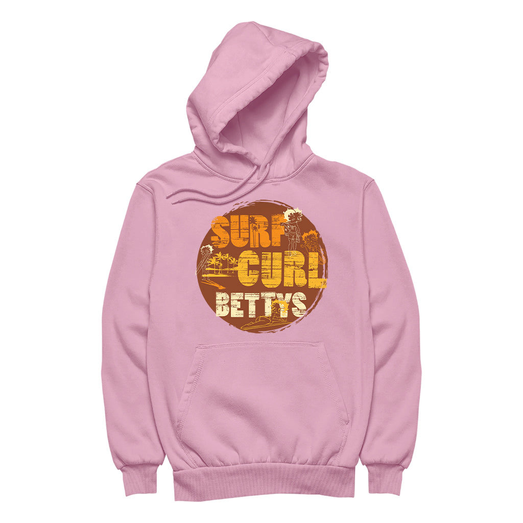 Betty Boop Surf Curls Beach Women's Hooded Sweatshirt