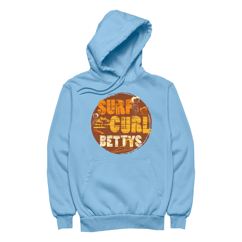 Betty Boop Surf Curls Beach Women's Hooded Sweatshirt