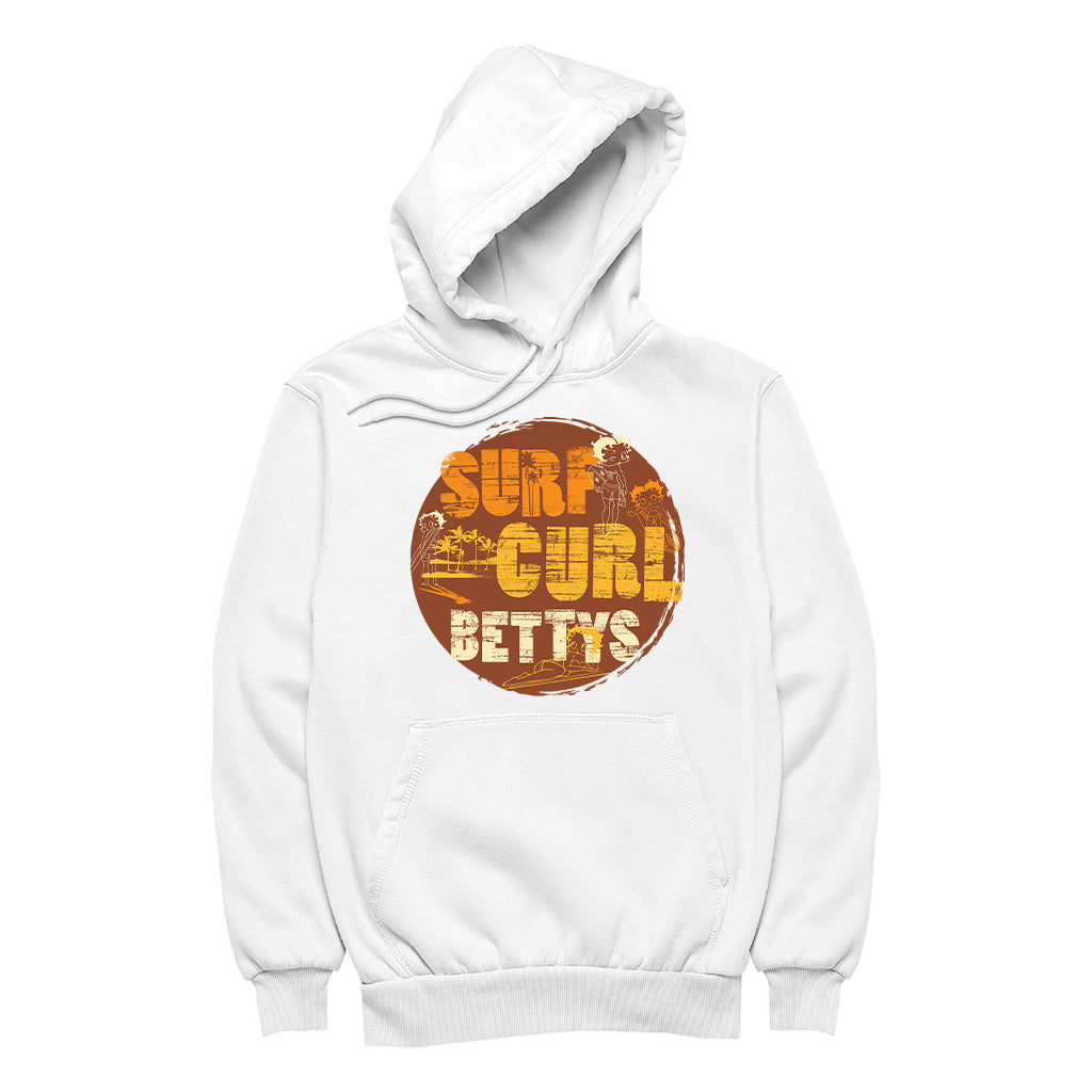 Betty Boop Surf Curls Beach Women's Hooded Sweatshirt