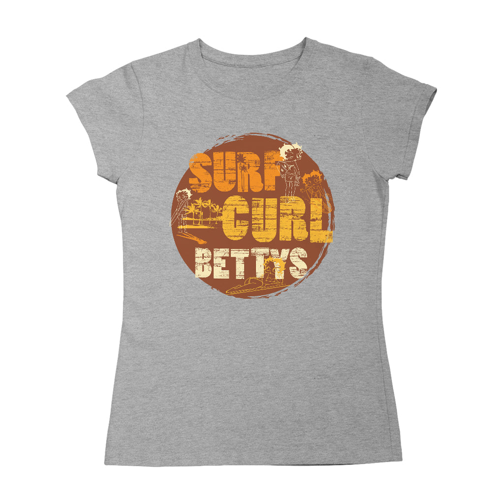 Betty Boop Surf Curls Beach Women's T-Shirt