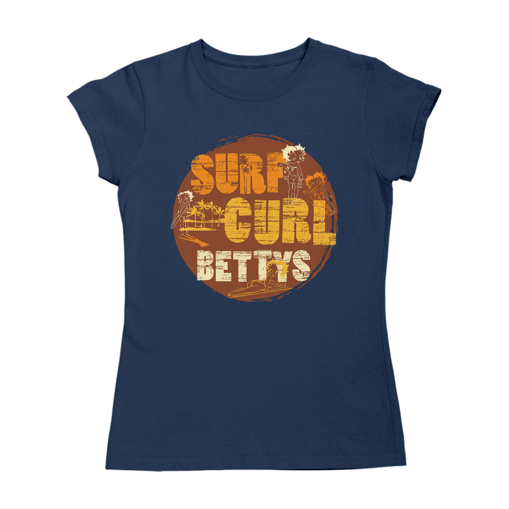 Betty Boop Surf Curls Beach Women's T-Shirt
