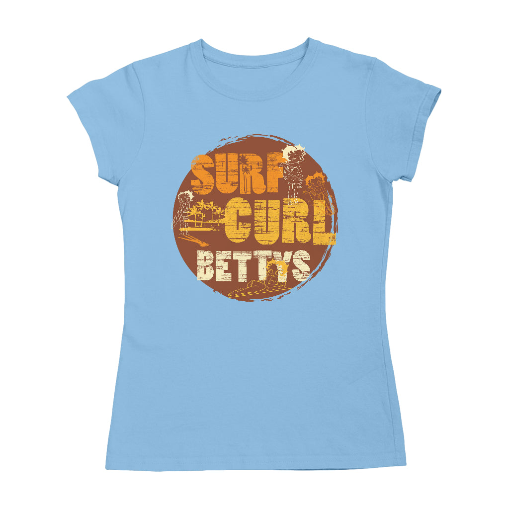 Betty Boop Surf Curls Beach Women's T-Shirt
