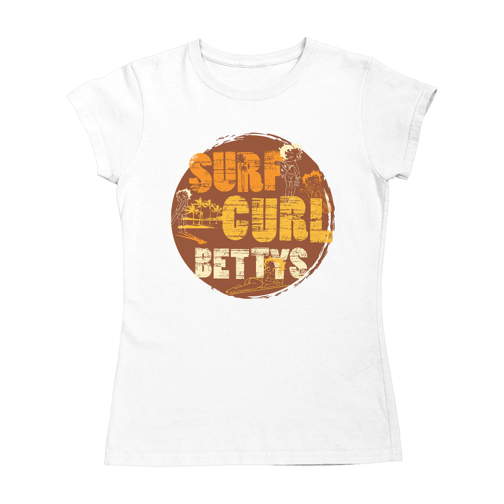 Betty Boop Surf Curls Beach Women's T-Shirt