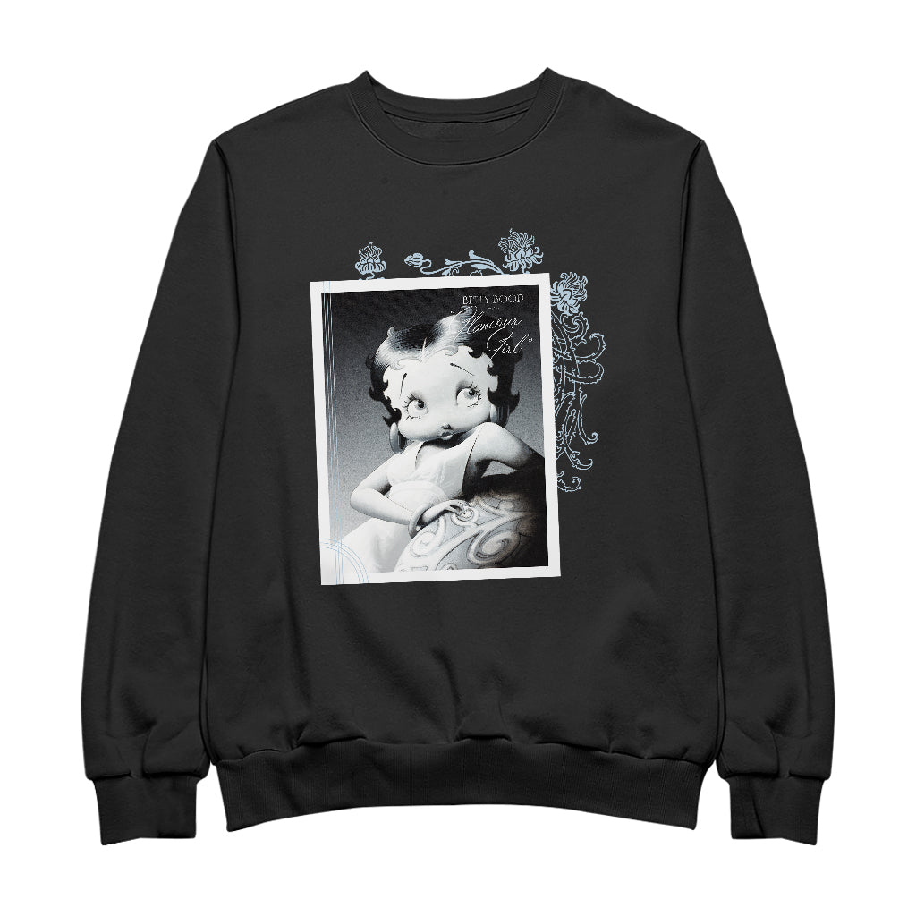 Betty Boop Pose Glamour Girl Men's Sweatshirt