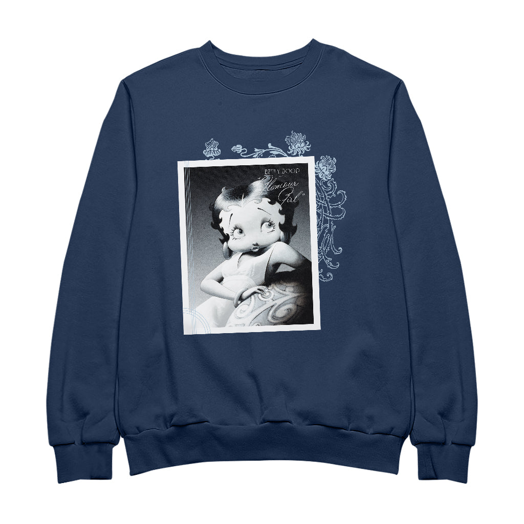 Betty Boop Pose Glamour Girl Men's Sweatshirt