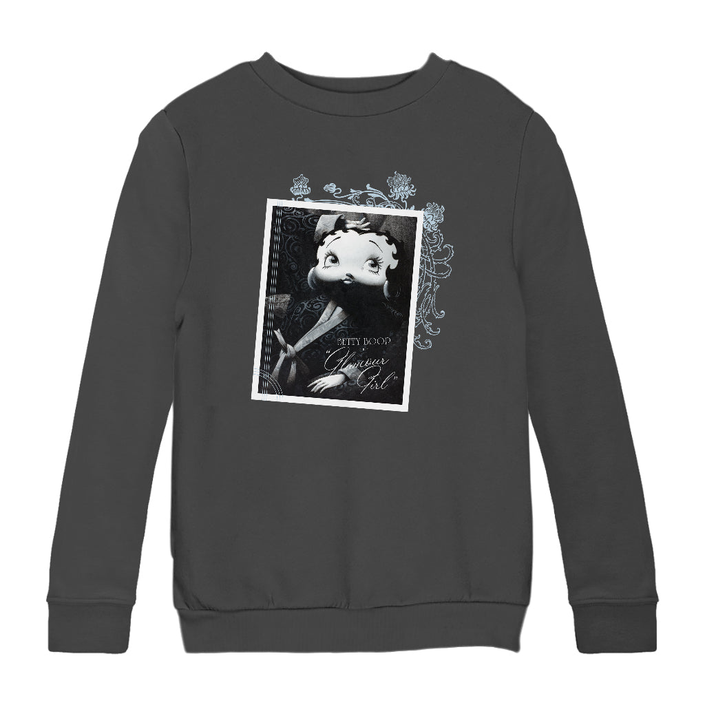 Betty Boop Reclining Glamour Girl Kids Sweatshirt