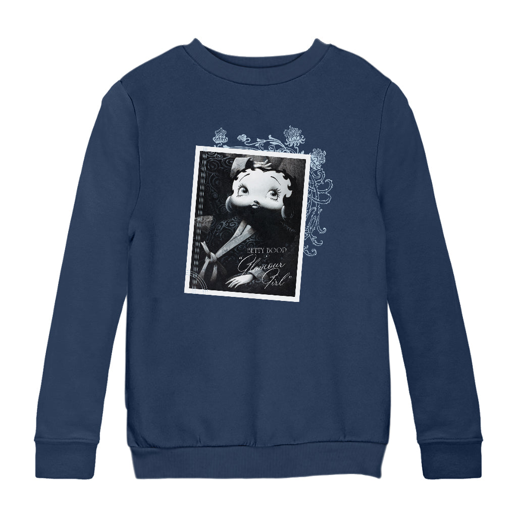 Betty Boop Reclining Glamour Girl Kids Sweatshirt
