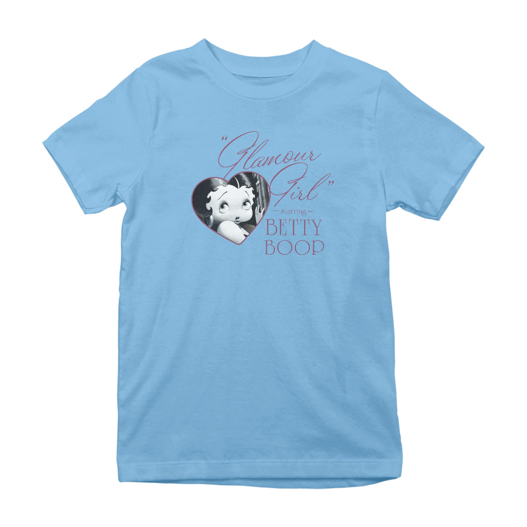 Betty Boop Heart Frame Glamour Girl Kids T-Shirt