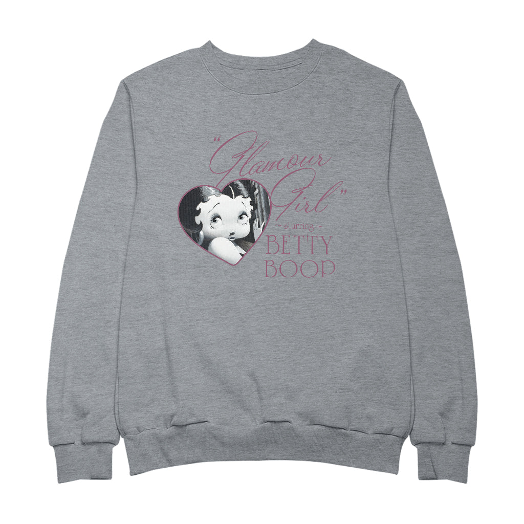 Betty Boop Heart Frame Glamour Girl Men's Sweatshirt