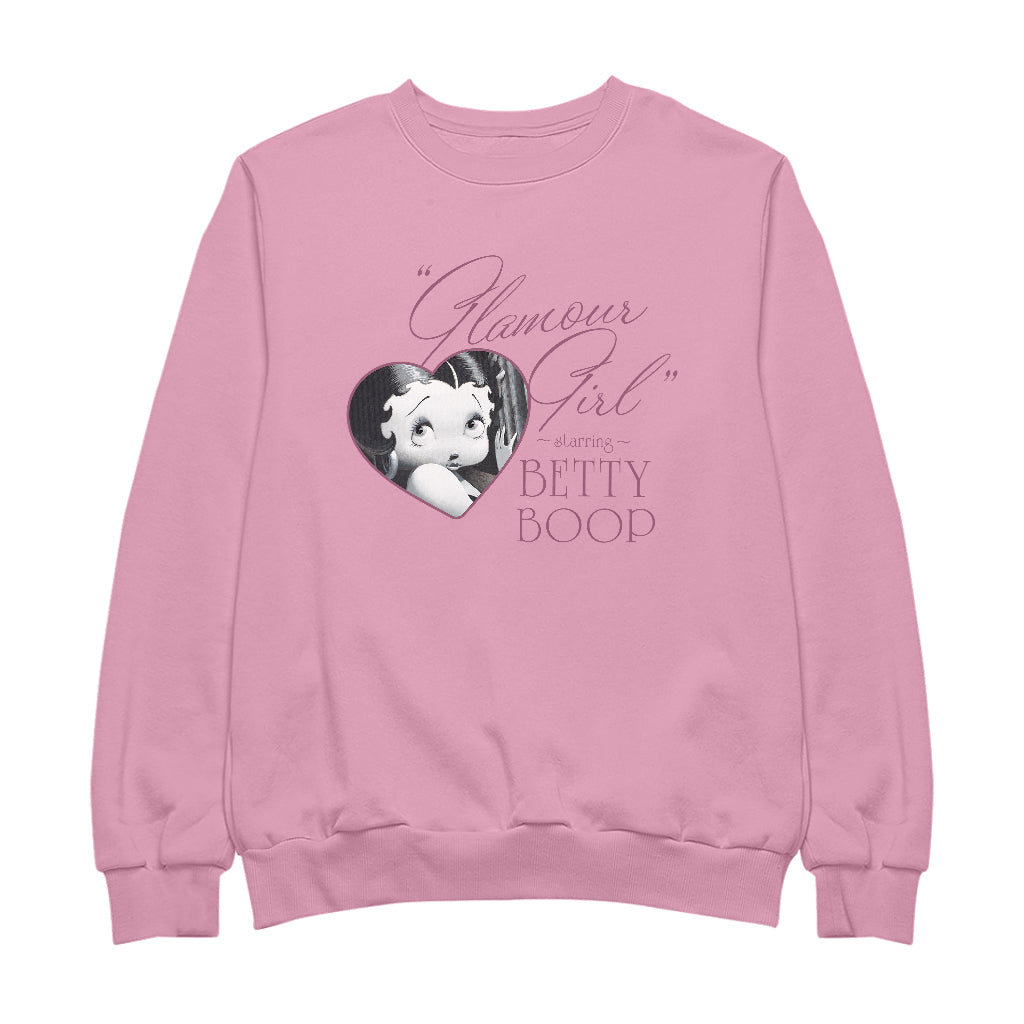 Betty Boop Heart Frame Glamour Girl Men's Sweatshirt
