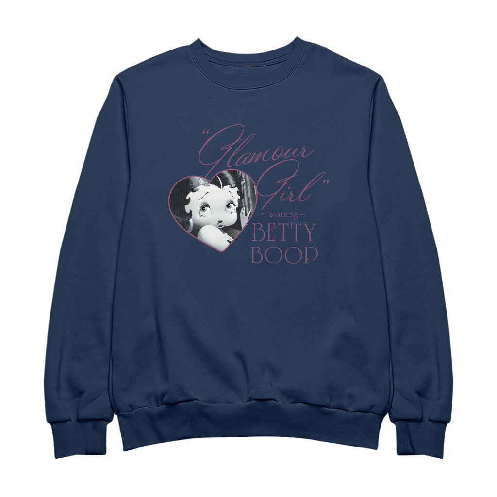 Betty Boop Heart Frame Glamour Girl Men's Sweatshirt