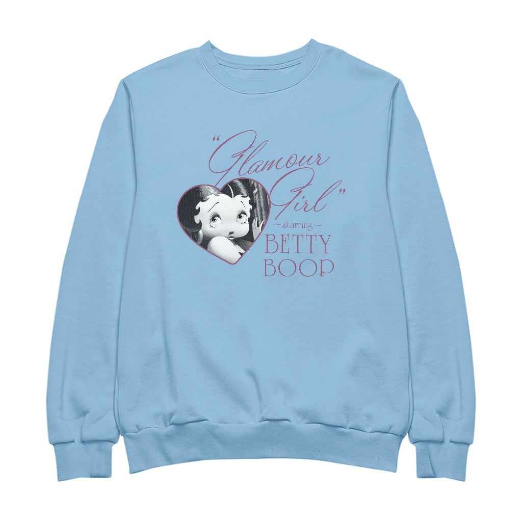 Betty Boop Heart Frame Glamour Girl Men's Sweatshirt