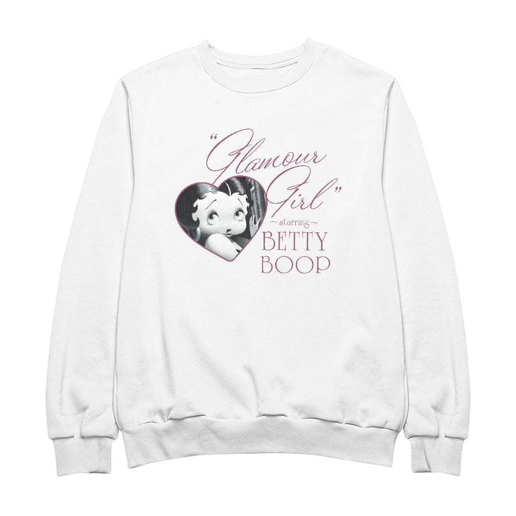 Betty Boop Heart Frame Glamour Girl Men's Sweatshirt