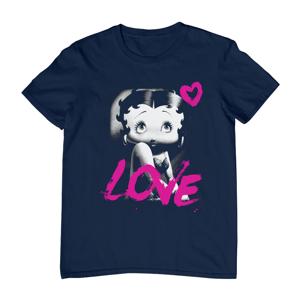 Betty Boop Glamour Heart Love Men's T-Shirt