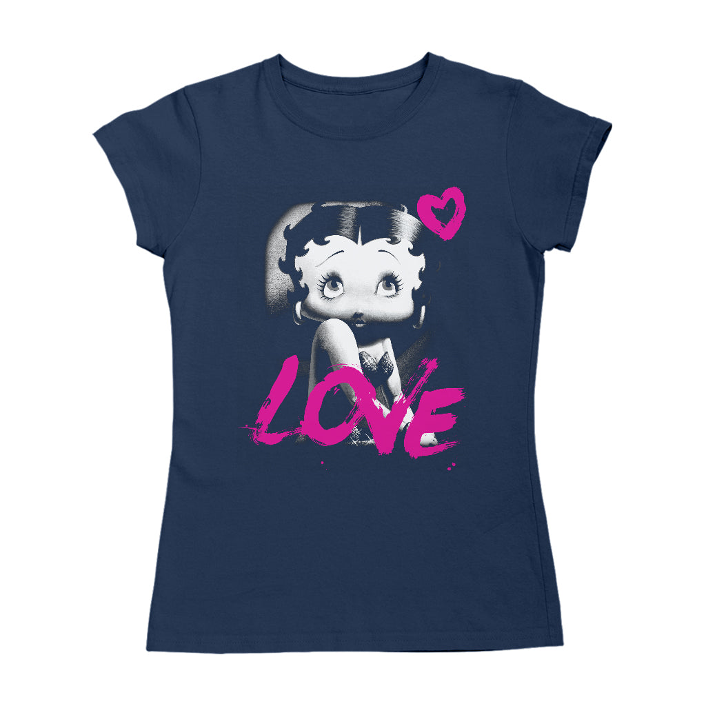 Betty Boop Glamour Heart Love Women's T-Shirt