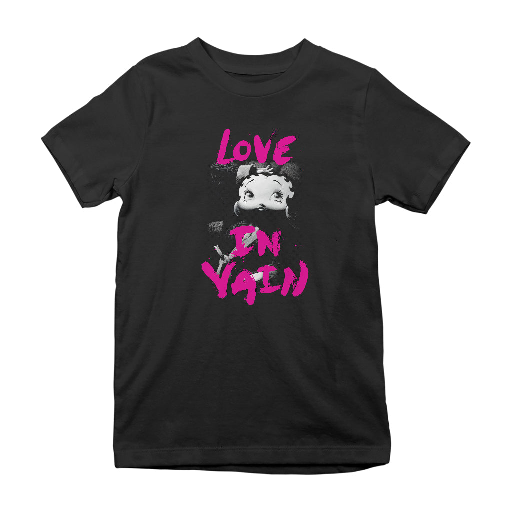 Betty Boop Glamour Love In Vain Kids T-Shirt