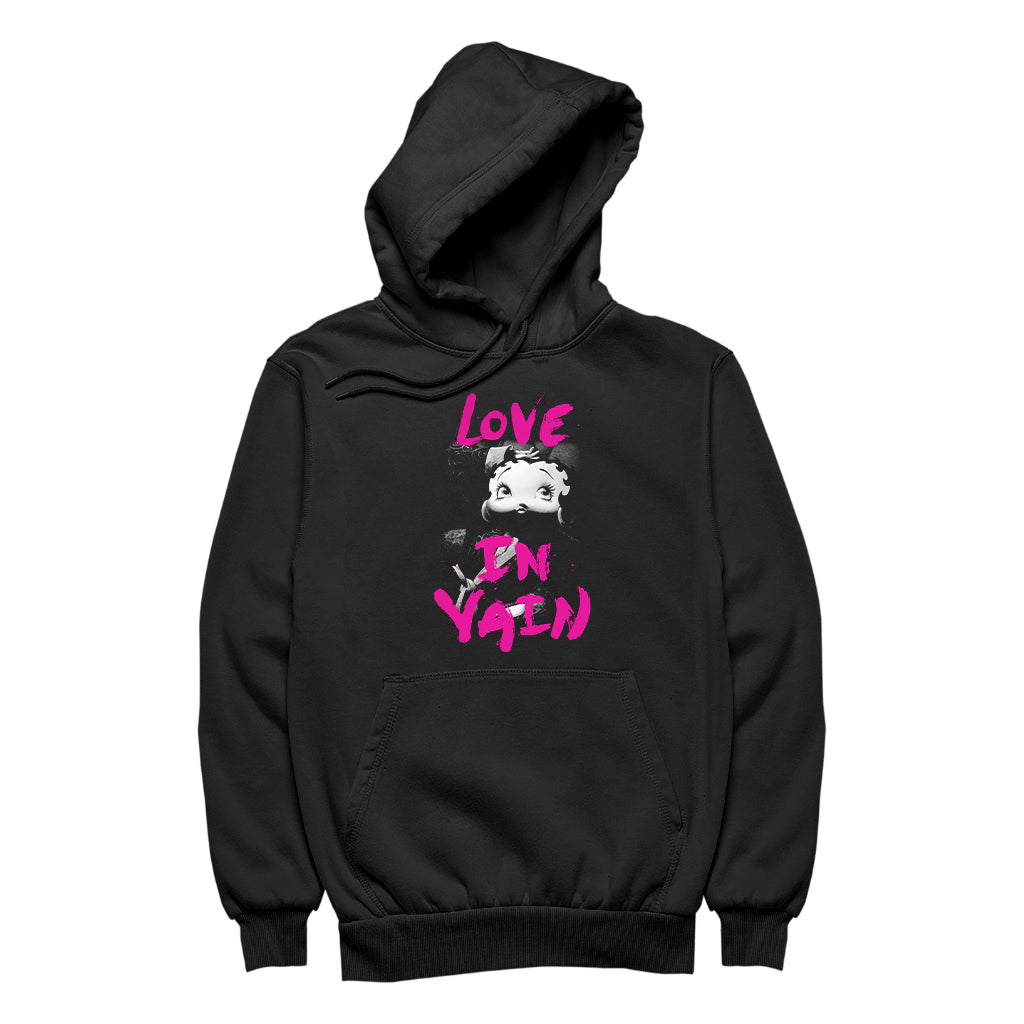 Betty Boop Glamour Love In Vain Men's Hooded Sweatshirt