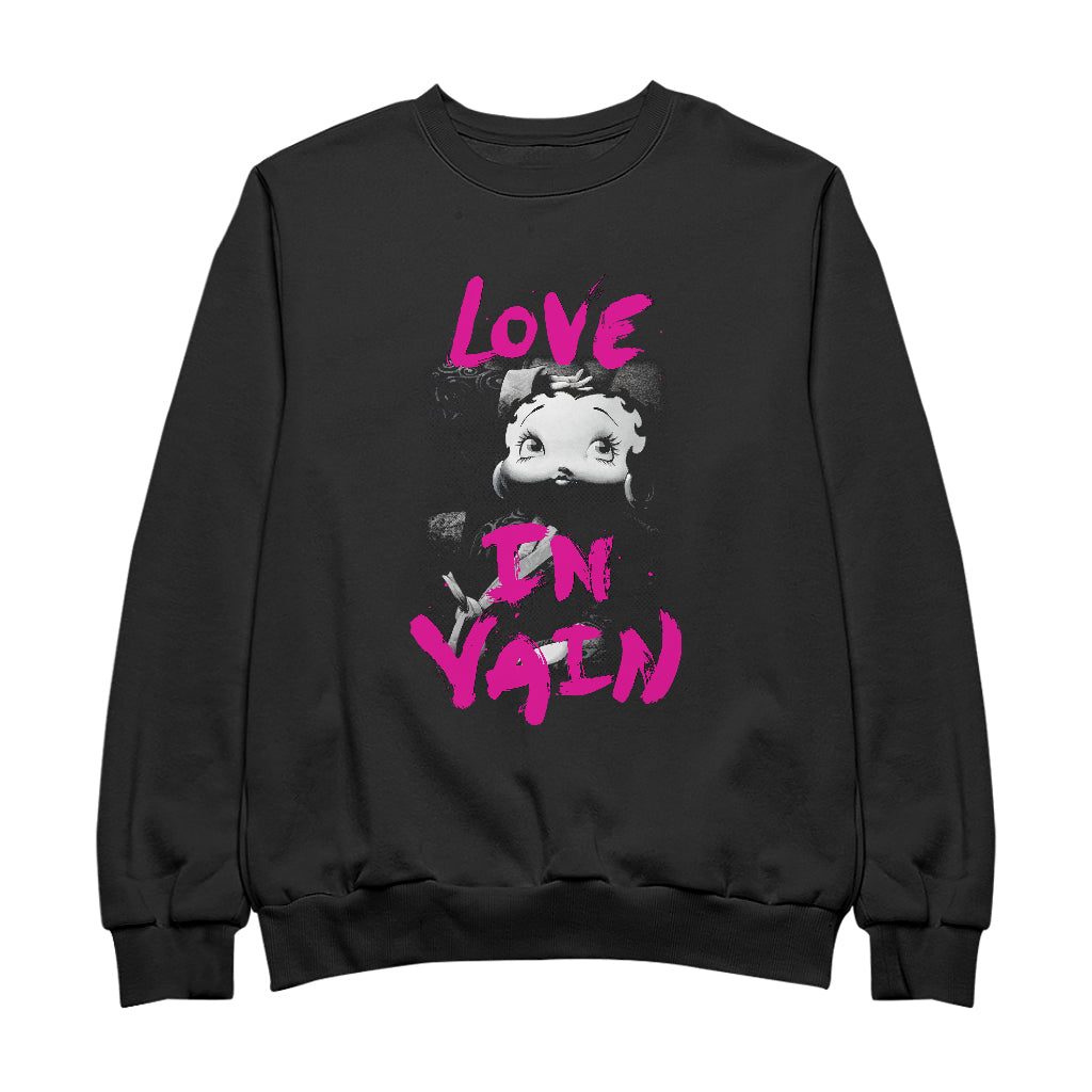 Betty Boop Glamour Love In Vain Men's Sweatshirt