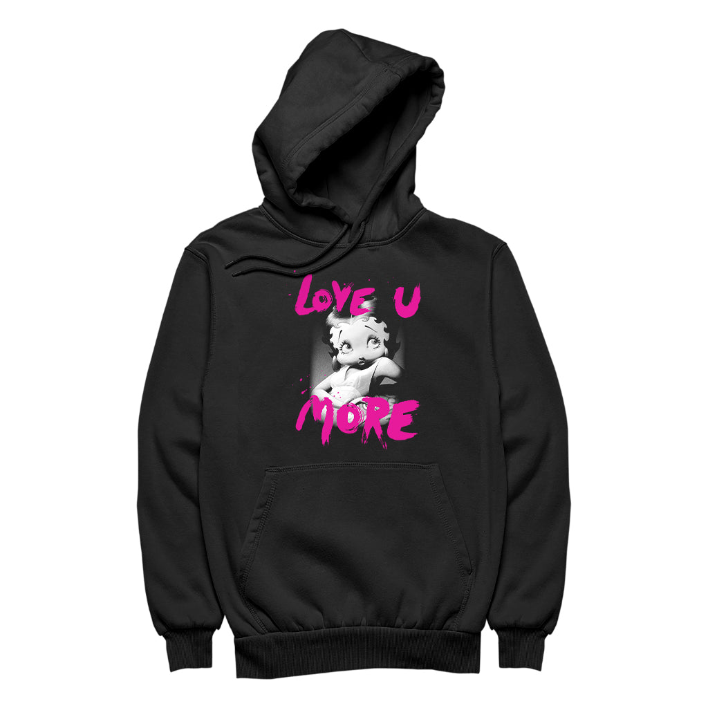 Betty Boop Glamour Love U More (Can't find design) Men's Hooded Sweatshirt