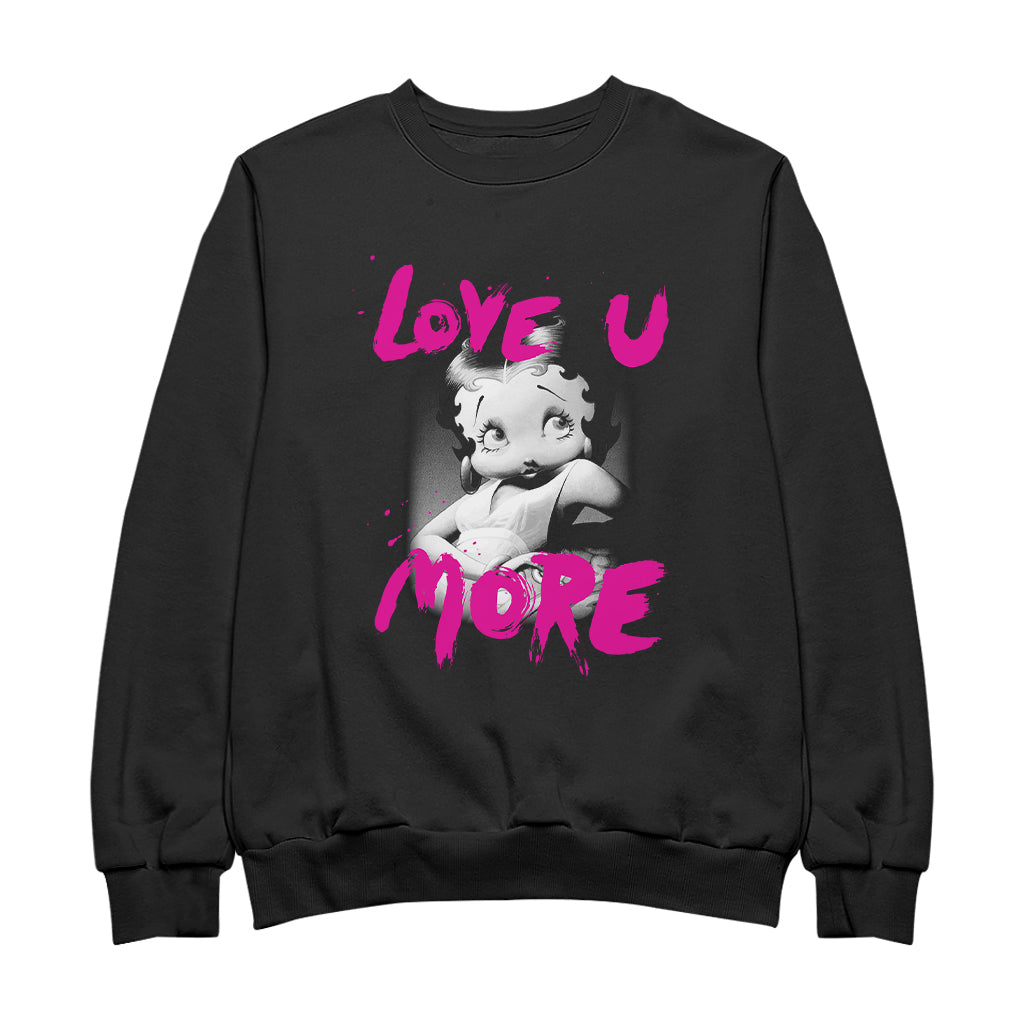 Betty Boop Glamour Love U More (Can't find design) Men's Sweatshirt