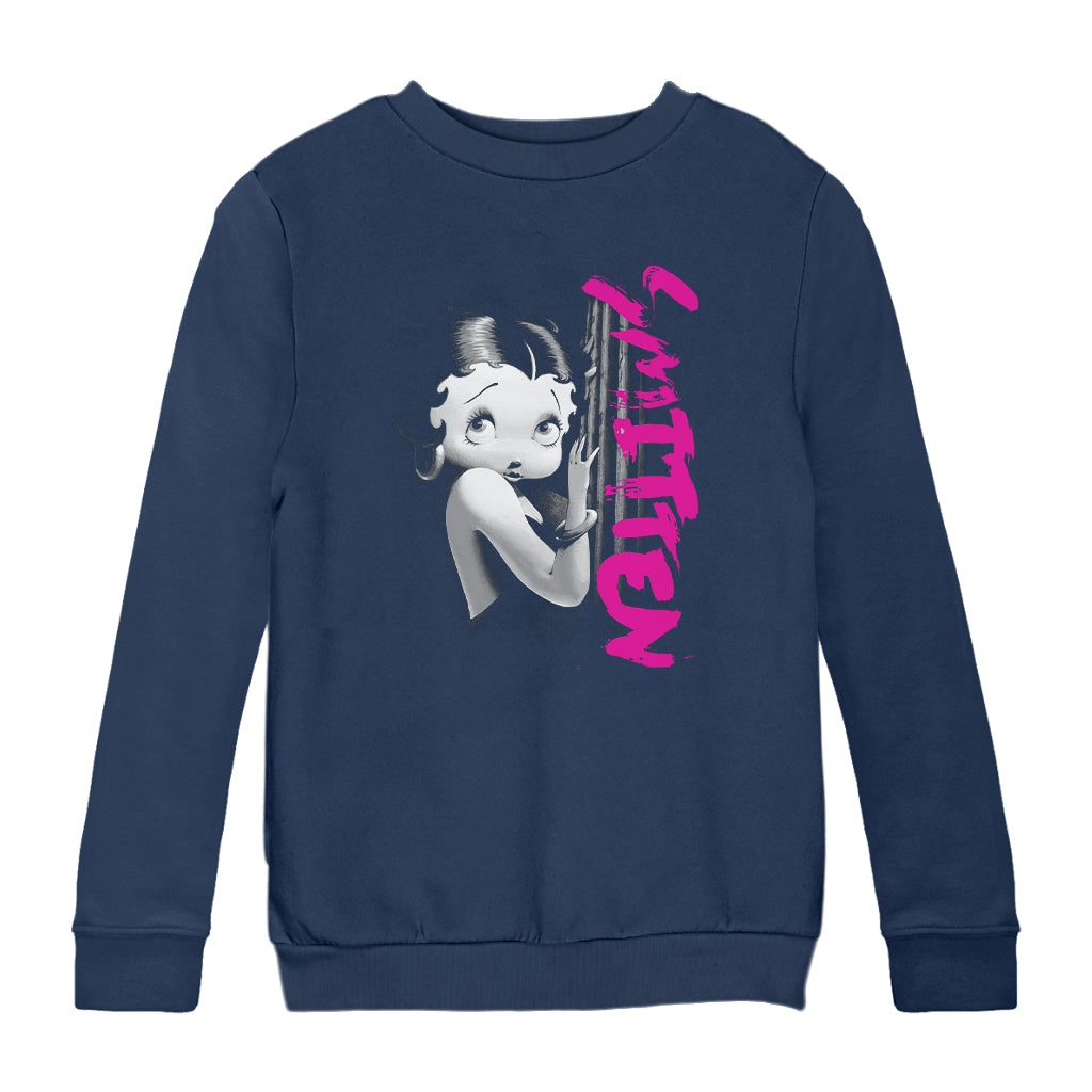 Betty Boop Glamour Smitten Kids Sweatshirt
