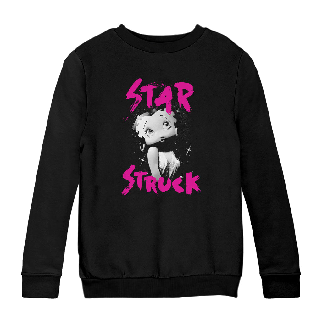 Betty Boop Star Struck Kids Sweatshirt