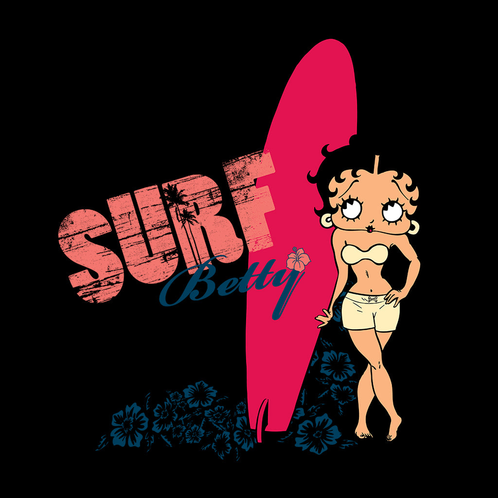 Betty Boop Surf Red Board Women's T-Shirt