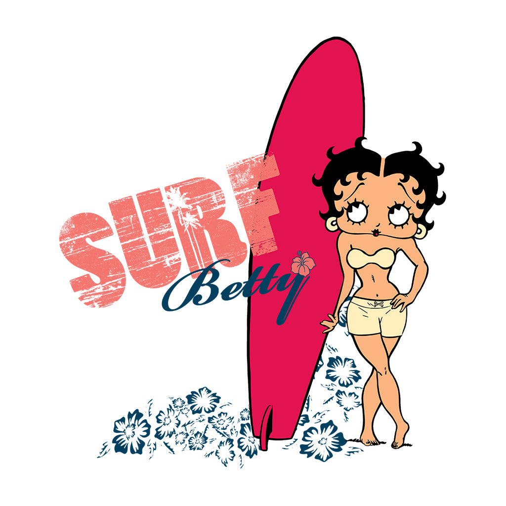 Betty Boop Surf Red Board Women's T-Shirt