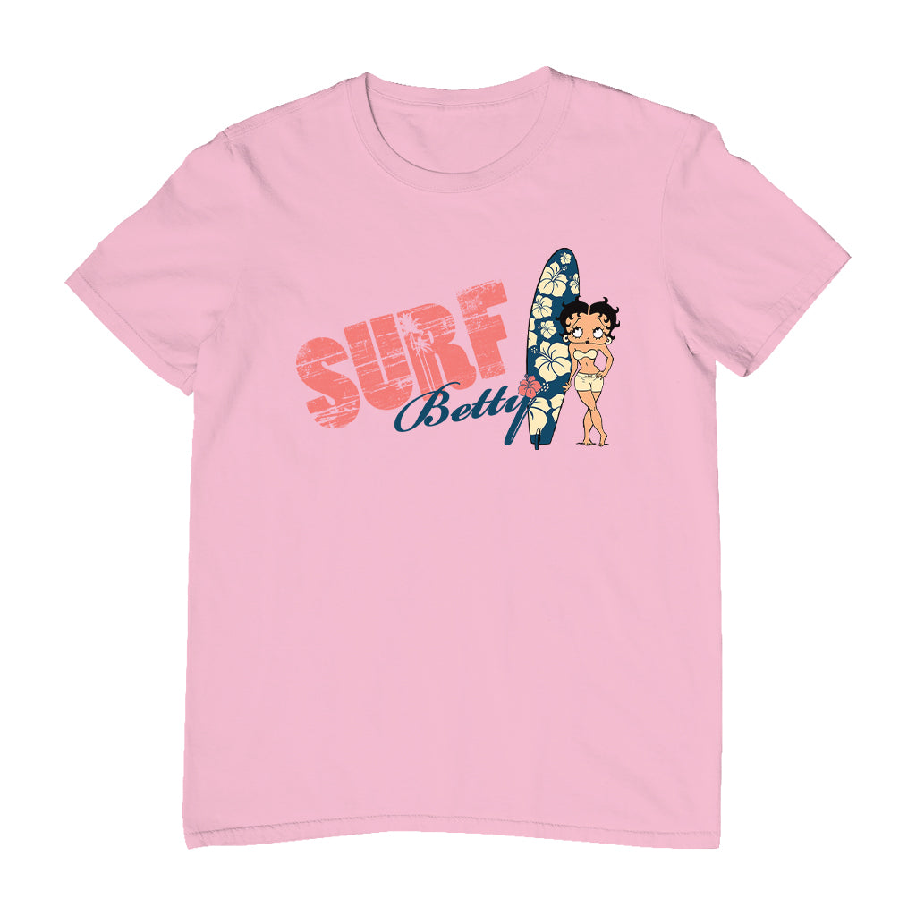 Betty Boop Surf Hawaii Floral Board Men's T-Shirt
