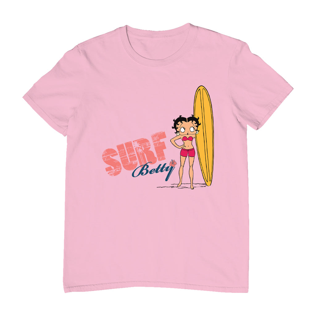 Betty Boop Surf Yellow Board Men's T-Shirt