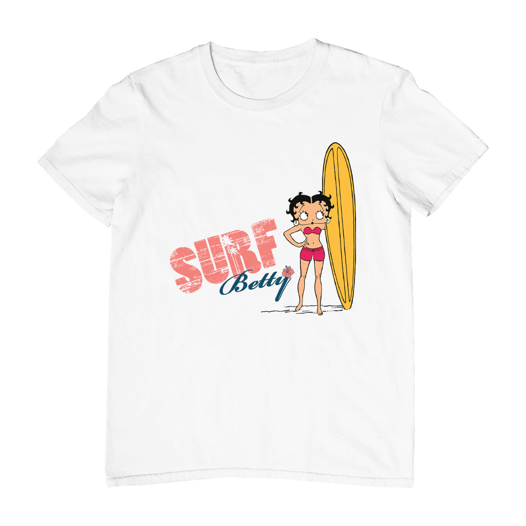 Betty Boop Surf Yellow Board Men's T-Shirt